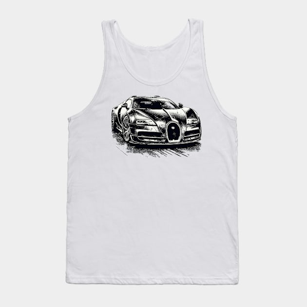 Bugatti Veyron Tank Top by Vehicles-Art